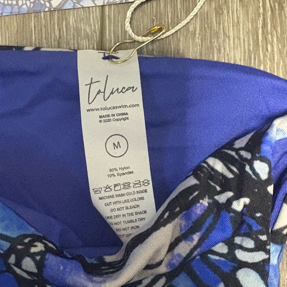 Toluca Side Tie Eva Mini Swimsuit Bottoms Womens Medium New with Tags - Picture 3 of 6
